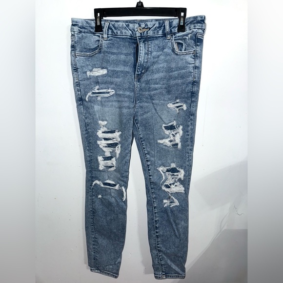 American Eagle Outfitters Denim - American Eagle Women’s Size 16 High Rise Distressed Skinny Jeans